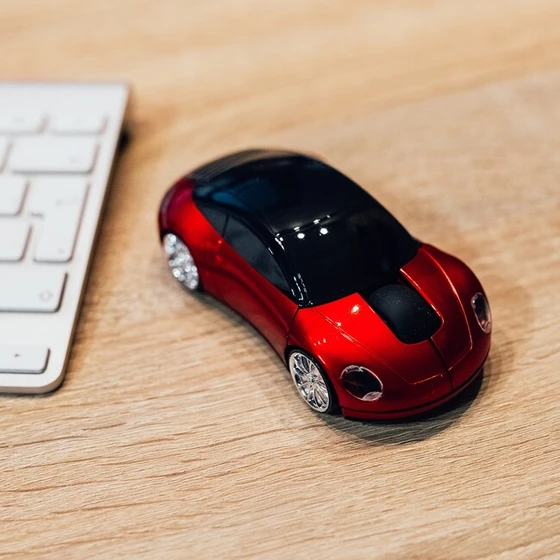 Wireless Car Mouse - red