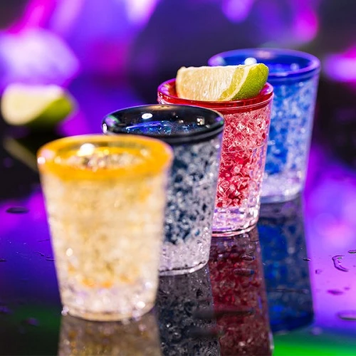 Colored Ice Shot Glasses (Set of 4)