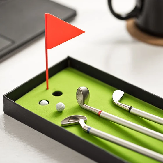 Golf Pen Set with Green