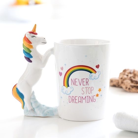 Never Stop Dreaming Unicorn Mug