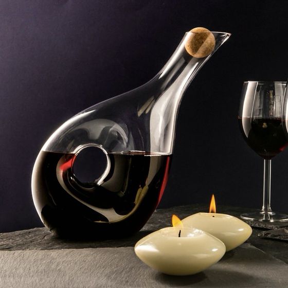 Twisted Wine and Water Decanter