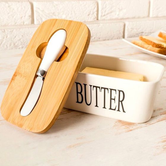 Butter Box with Knife Set
