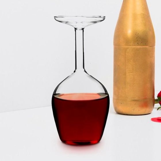 Upside-Down Wineglass