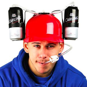 Red Drinking Helmet