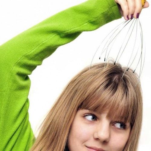 Head Massager with 12 Massaging Arms