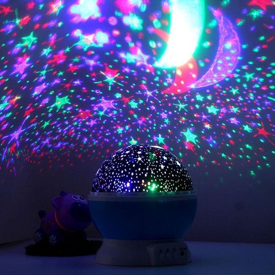 Deluxe Rotating Star Night Light Projector
