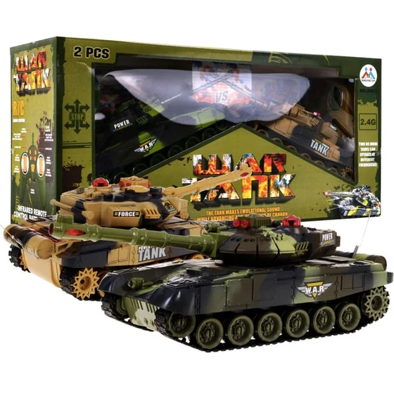RC Gaming Military Battle War Tanks (Set of 2)