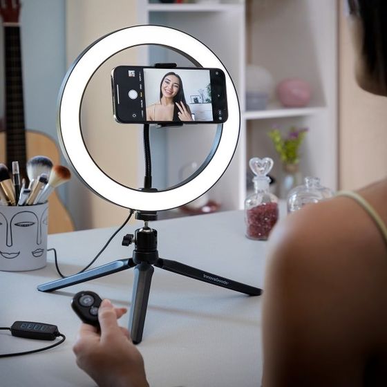 Selfie Light Ring with Tripod and Remote Control