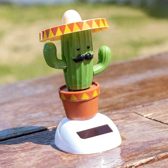 Dancing Solar Cactus with Sombrero