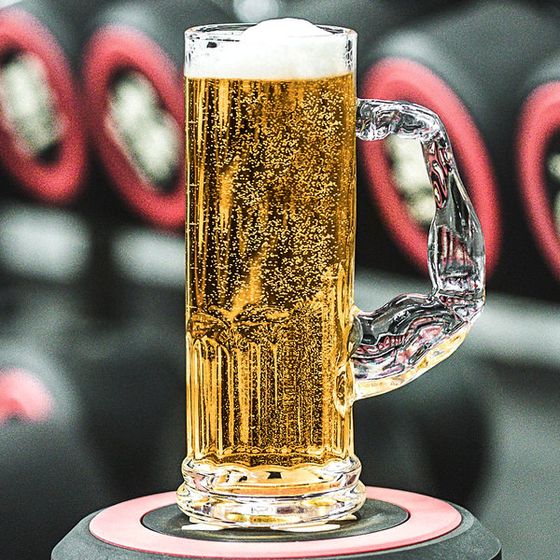 Muscle Beer Glass