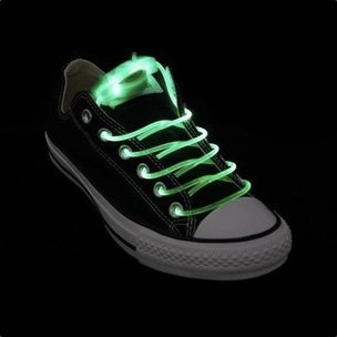 Green Glowing Shoelaces