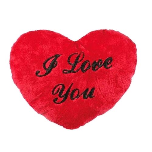 Red Plush I love you Heart