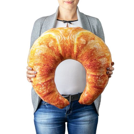 Giant Heated Croissant Pillow