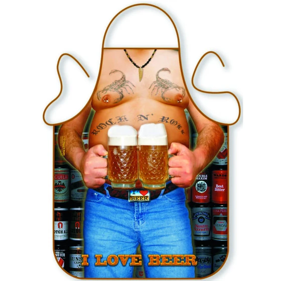 I Love Beer Apron